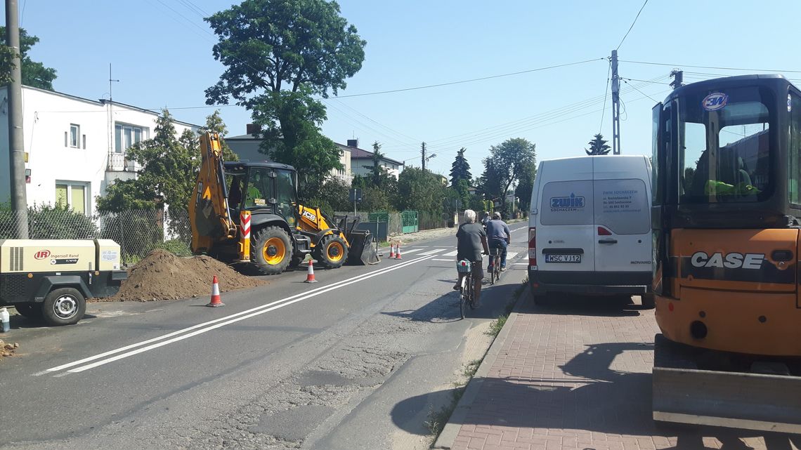 Przebudowa sieci wodociągowej ulicy Chopina