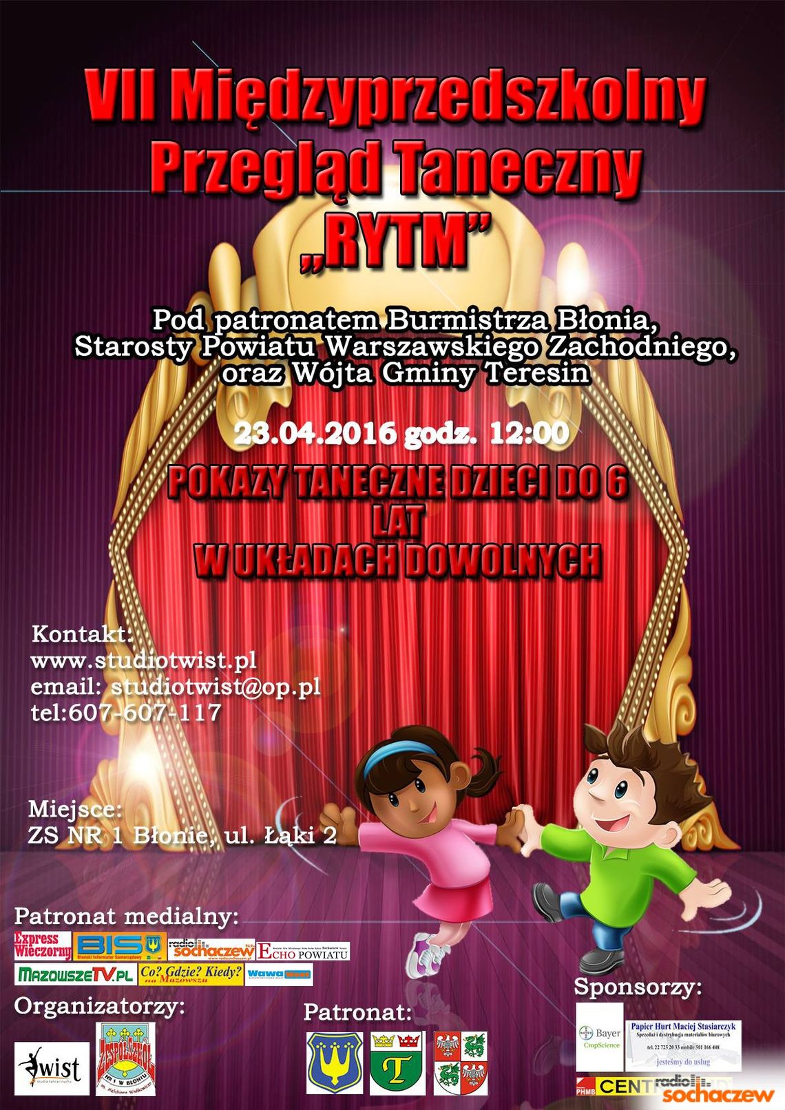 Przedszkolaki zatańczą w Błoniu Przedszkolaki zatańczą w Błoniu