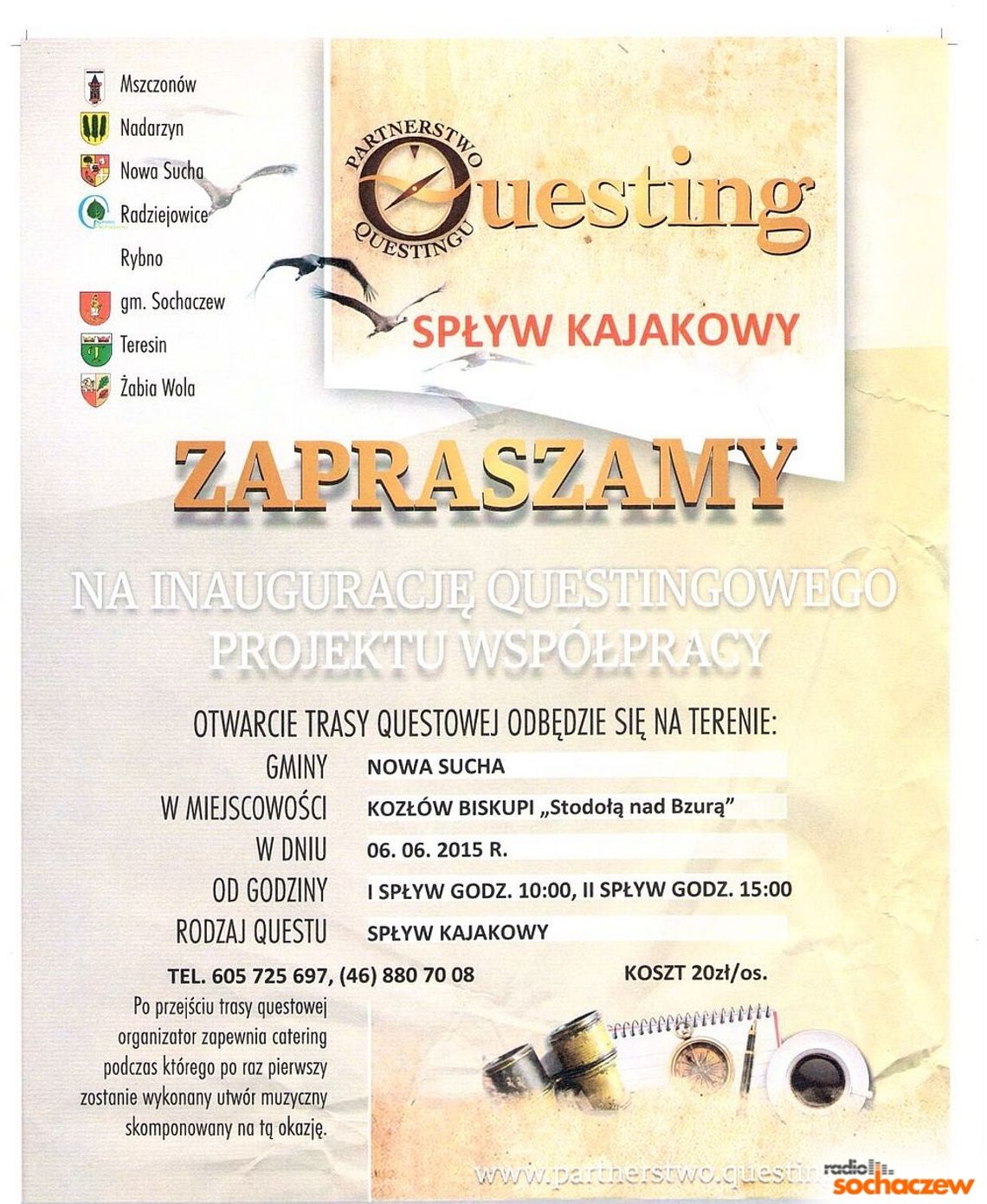 Questing - spływ kajakowy