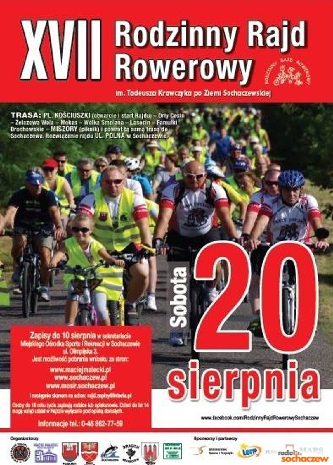 Rodzinny Rajd Rowerowy im.Tadeusza Krawczyka po Ziemi Sochaczewskiej