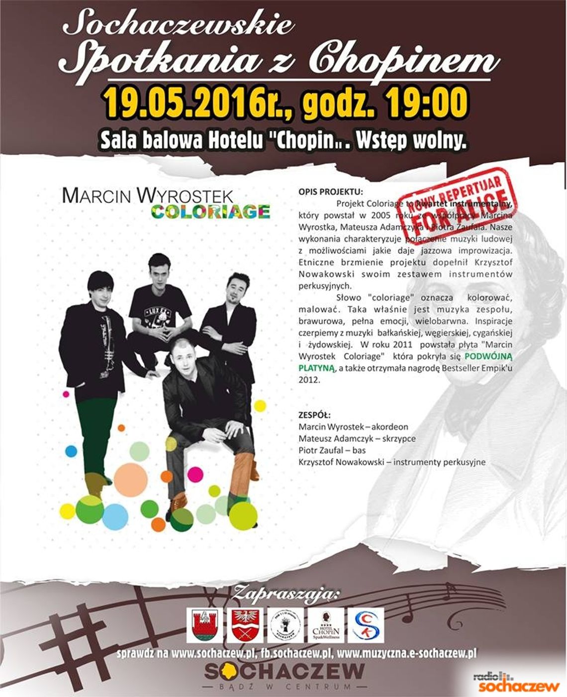 Sochaczewskie spotkania z Chopinem: Marcin Wyrostek Sochaczewskie spotkania z Chopinem: Marcin Wyrostek