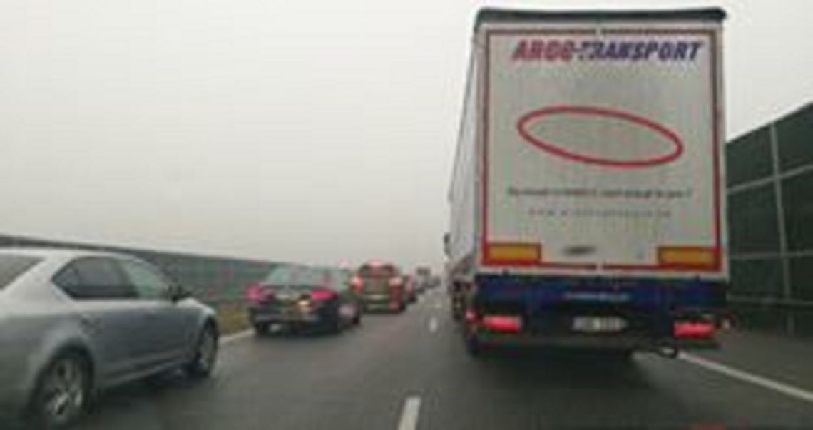 Utrudnienia na autostradzie A2 w kierunku Warszawy