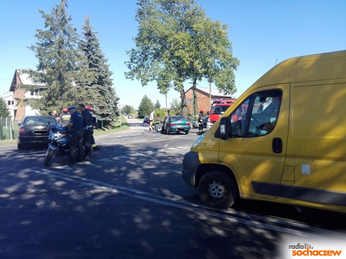 Uwaga kierowcy - wypadek w Wężykach