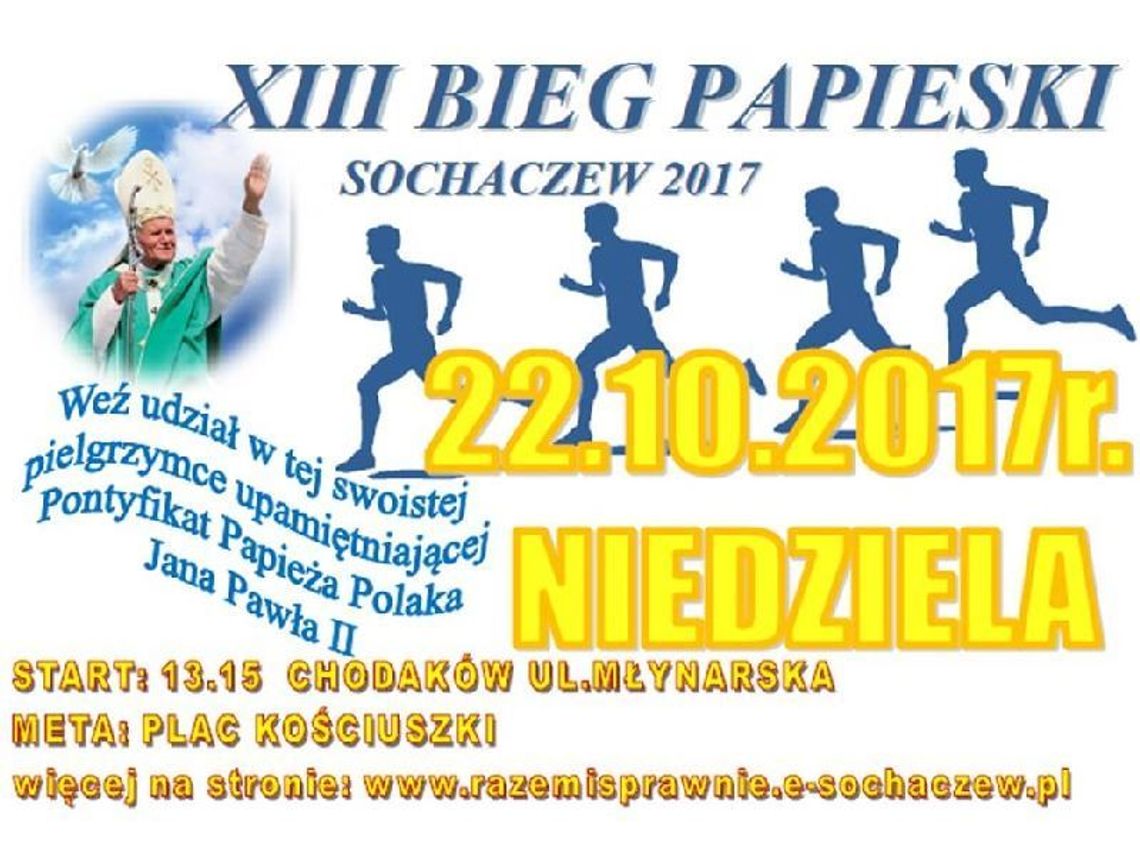 W niedzielę XIII Bieg Papieski