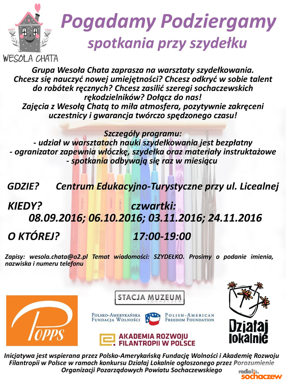 Warsztaty szydełkowania Podziergamy Pogadamy