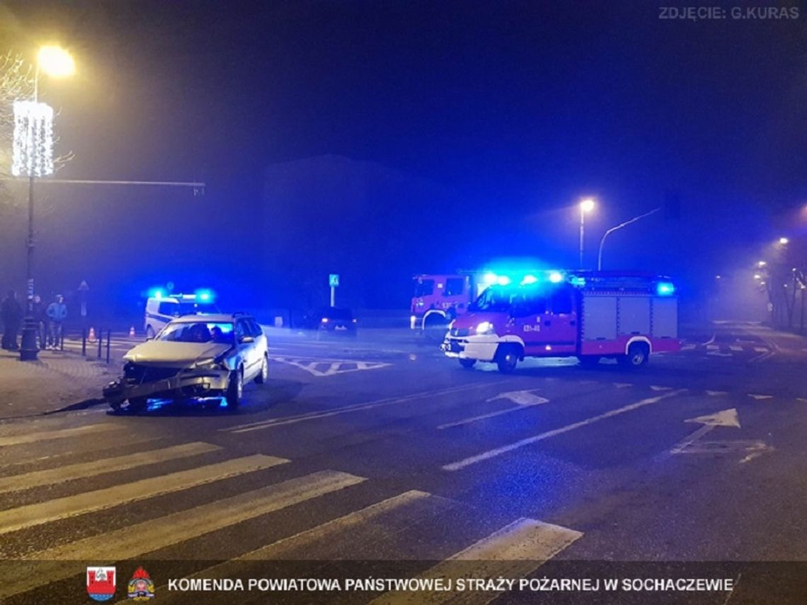 Wypadek na skrzyżowaniu ul. Warszawskiej i 600-lecia