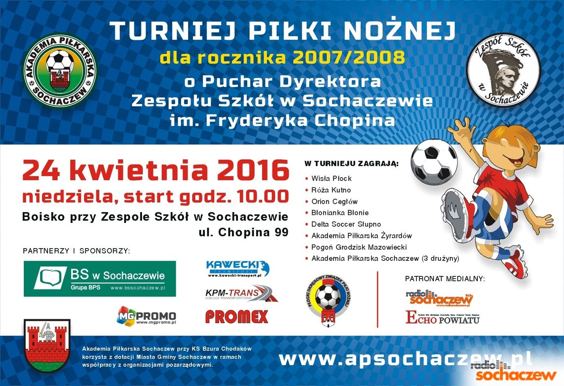 Zapraszamy na Turniej Piłki Nożnej Zapraszamy na Turniej Piłki Nożnej