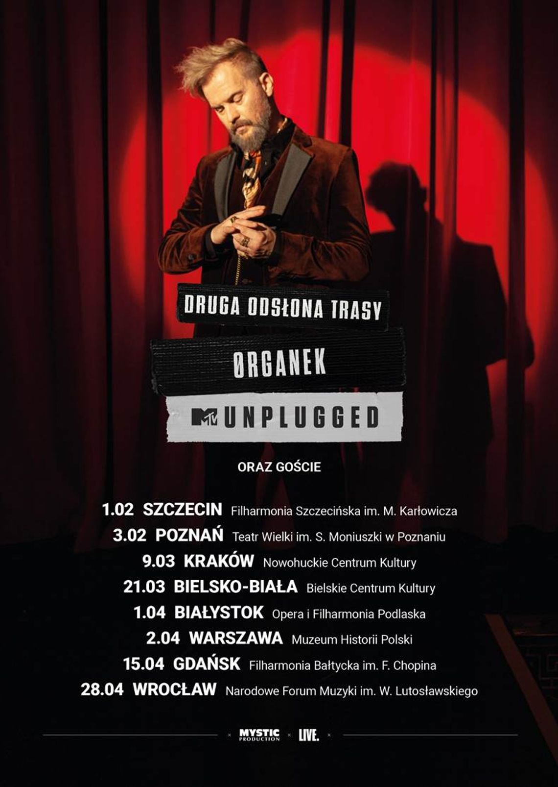 ZESPÓŁ ØRGANEK ZAPOWIADA DRUGĄ ODSŁONĘ TRASY KONCERTOWEJ MTV UNPLUGGED!