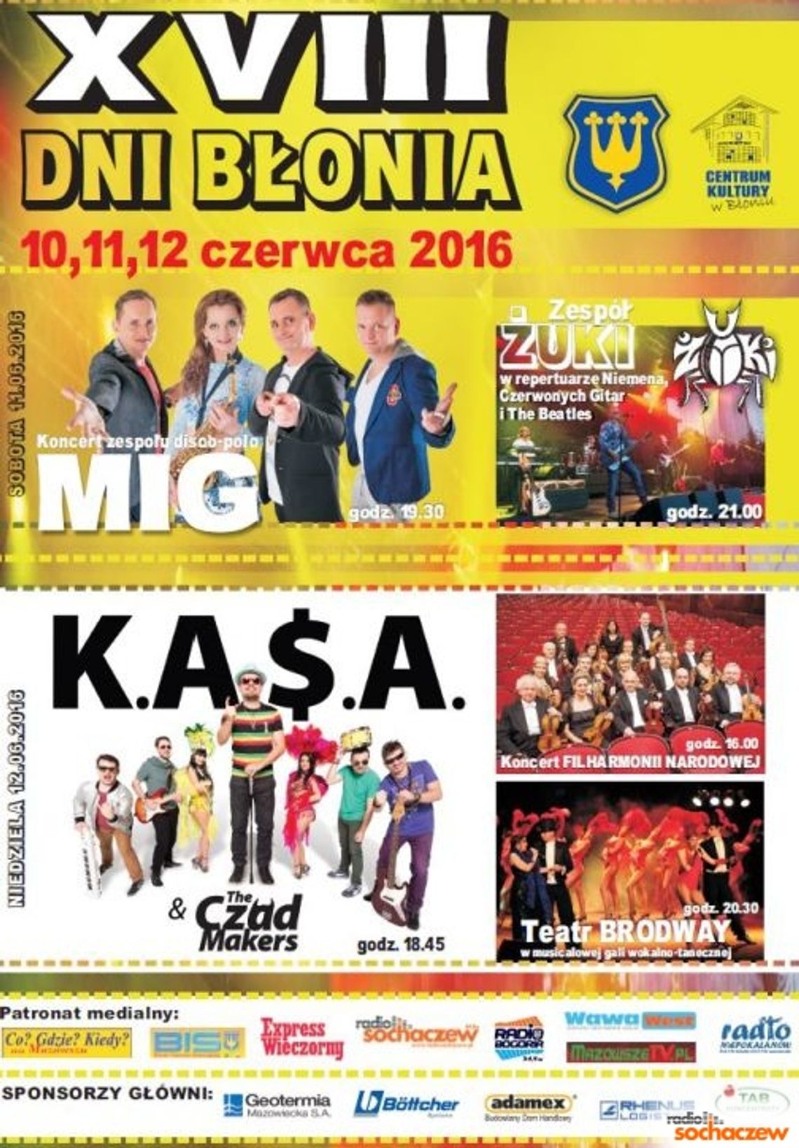 Znamy program Dni Błonia! Zapraszamy do zabawy! Znamy program Dni Błonia! Zapraszamy do zabawy!