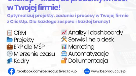 Konsultant ClickUp wdrożenie CRM i zarządzanie projektami