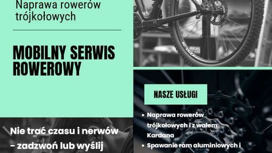 Naprawa rowerów trójkołowych, z wałem Kardana i spawaniu ram aluminiowych, stalowych