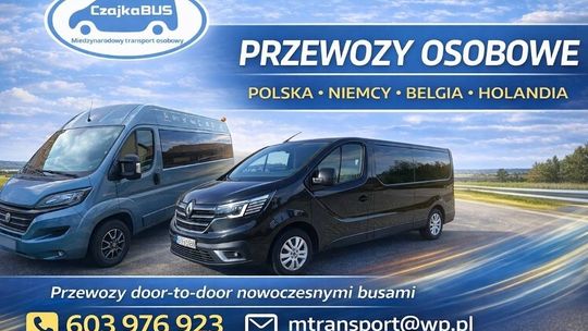 Przejazdy busem do Niemiec, Holandii, Belgii. Przeprowadzki