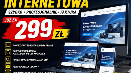 Strona internetowa ZA 299 Zł – SZYBKA REALIZACJA | stronaza299.pl