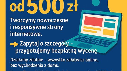 Tanie strony internetowe - od 500 zł ! Gotowa nawet w kilka dni!