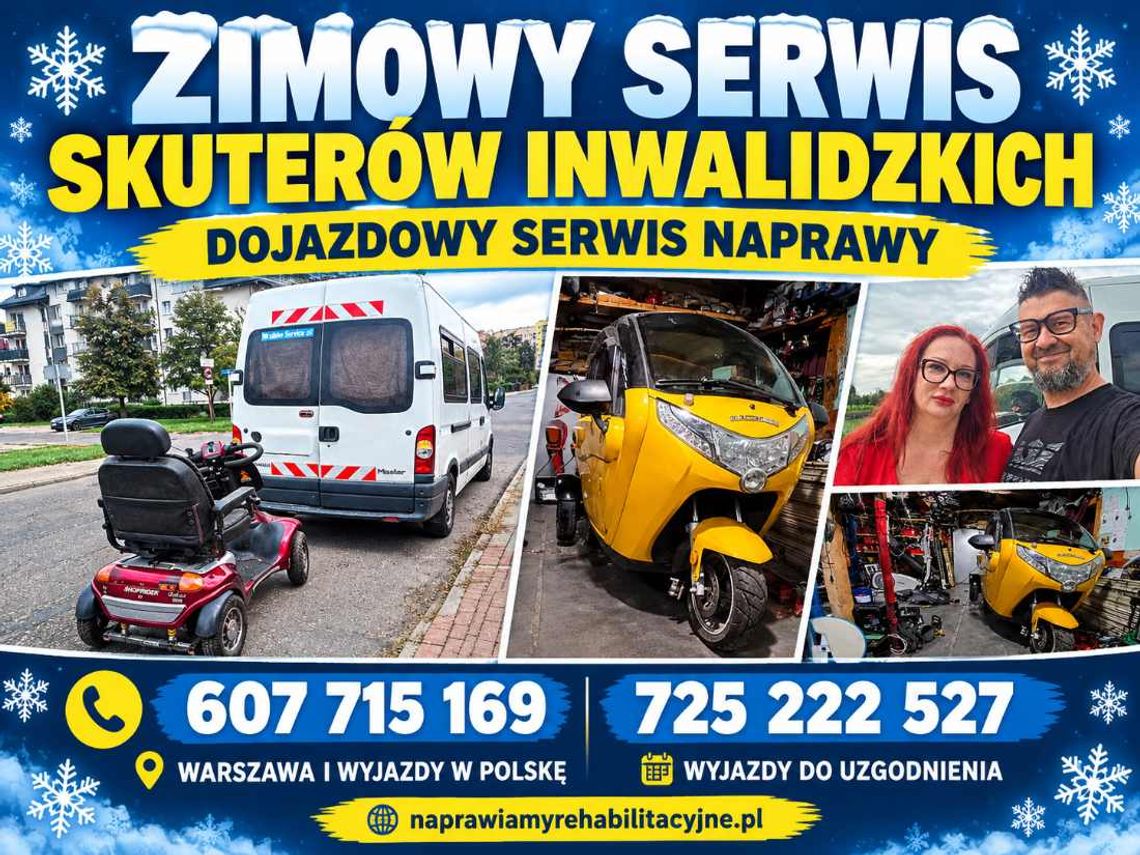 DOJAZDOWY SERWIS SKUTERÓW INWALIDZKICH Sochaczew - ZADBAJ O SPRZĘT ZIMĄ DOJAZDOWY SERWIS SKUTERÓW INWALIDZKICH Sochaczew - ZADBAJ O SPRZĘT ZIMĄ