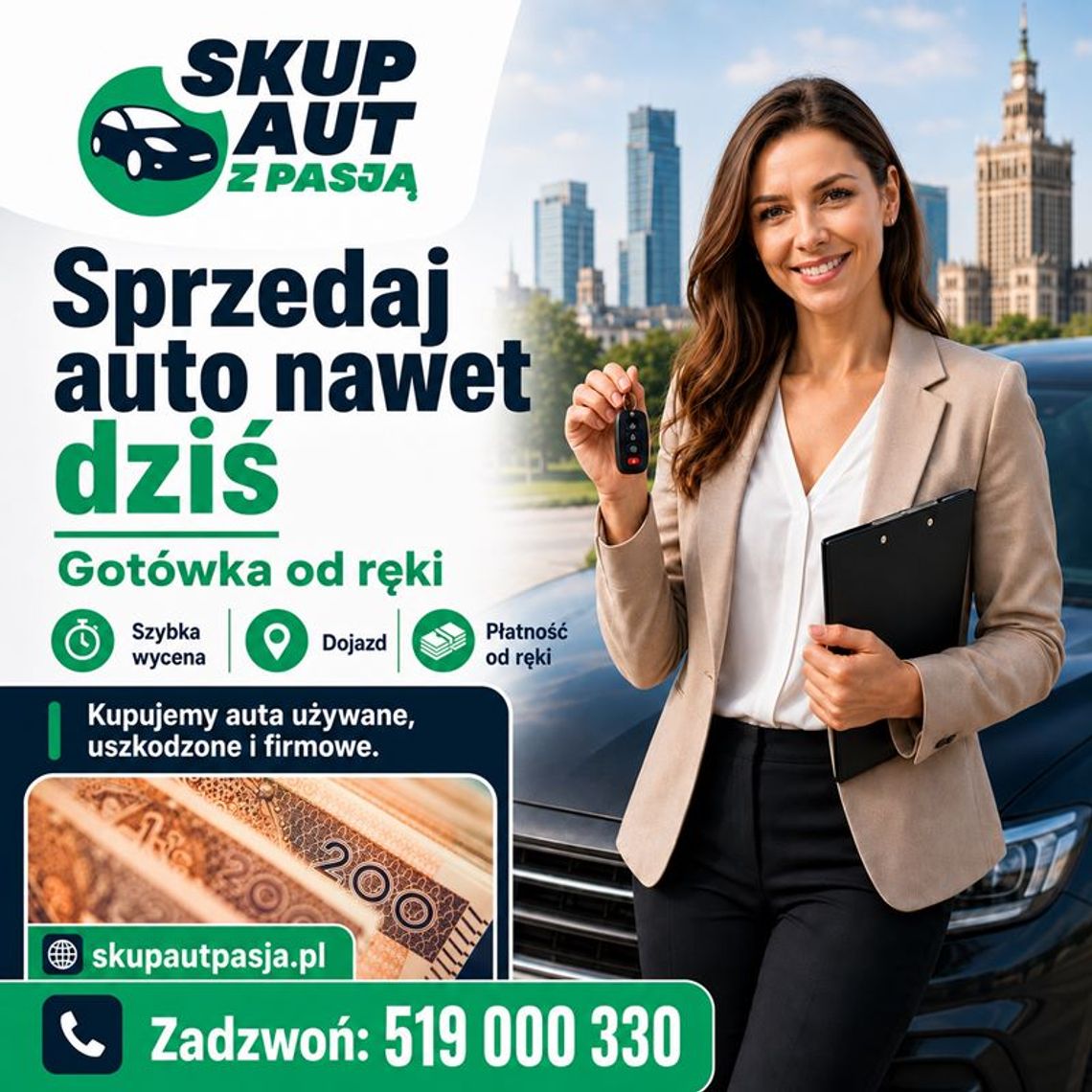 Kupię samochód używany, uszkodzony, powypadkowy - szybka transakcja Kupię samochód używany, uszkodzony, powypadkowy - szybka transakcja