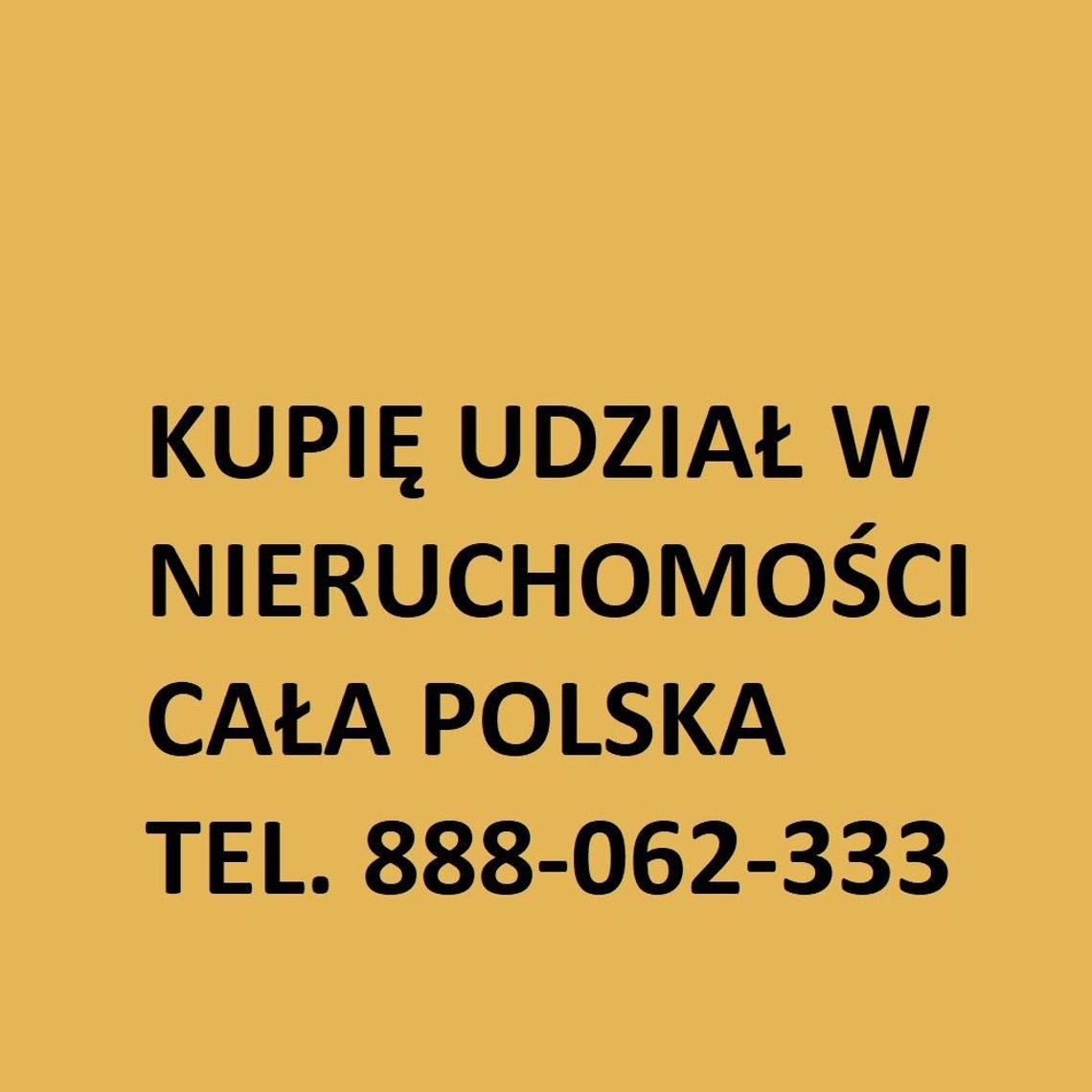 Kupię udział w nieruchomości w każdym stanie, CAŁA POLSKA