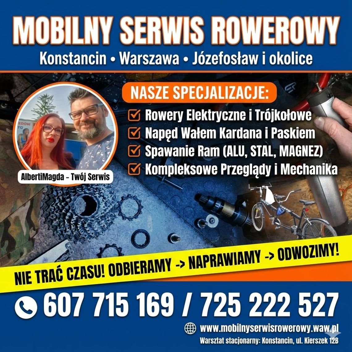 Mobilny Serwis Rowerowy - Konstancin, Warszawa, Józefosław i okolice